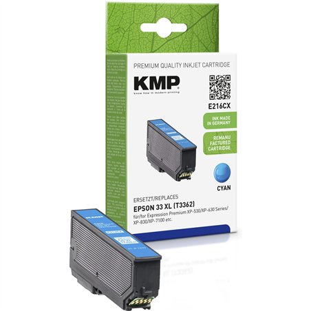 KMP E216CX cartuccia ciano compatibile con Epson T 3362 XL