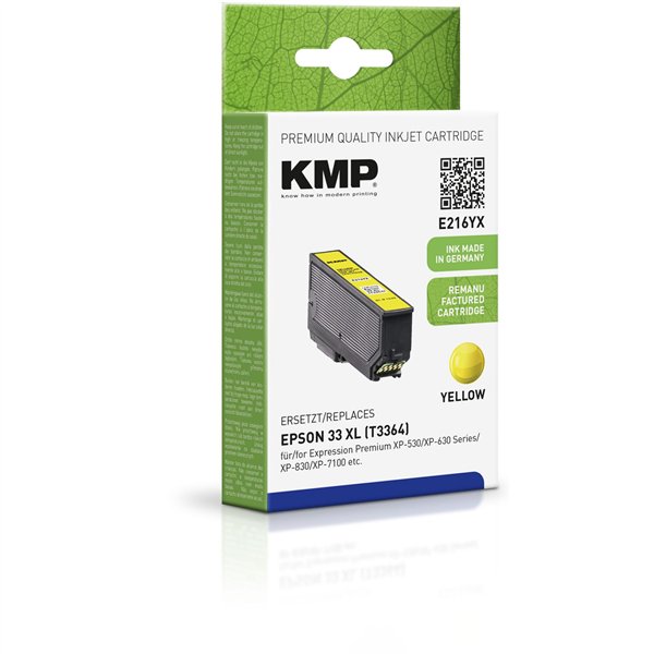 KMP E216YX cartuccia giallo compatibile con Epson T 3364 XL