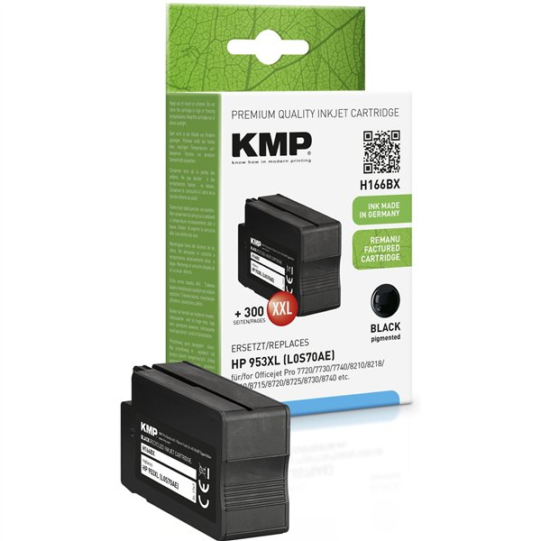 KMP H166BX cartuccia nero compatibile con HP L0S70AE