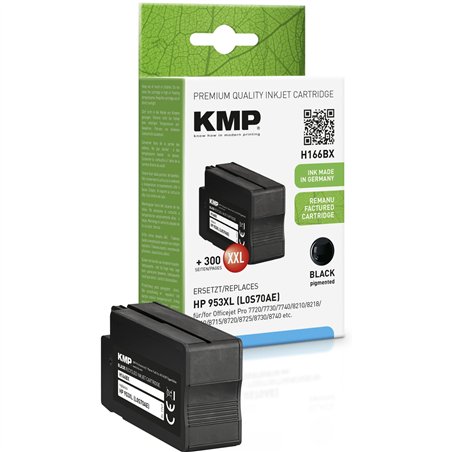KMP H166BX cartuccia nero compatibile con HP L0S70AE