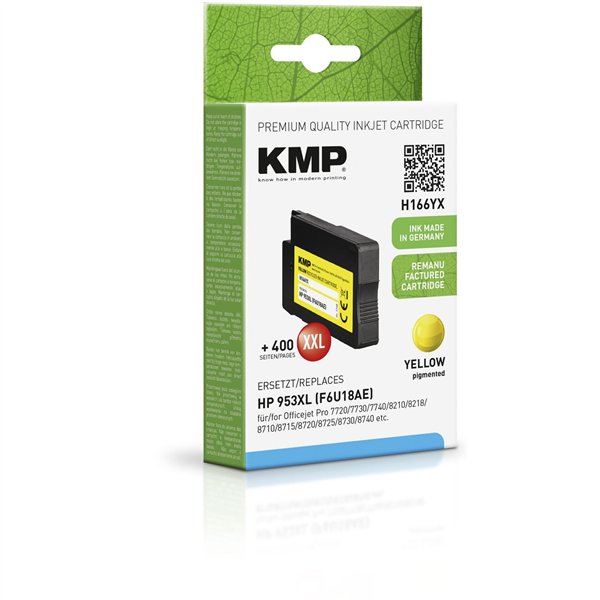 KMP H166YX cartuccia giallo compatibile con HP F6U18AE