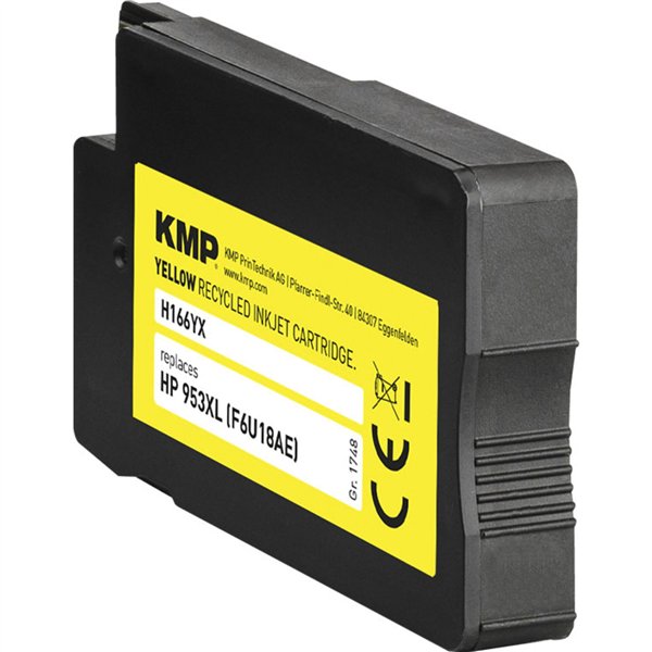 KMP H166YX cartuccia giallo compatibile con HP F6U18AE