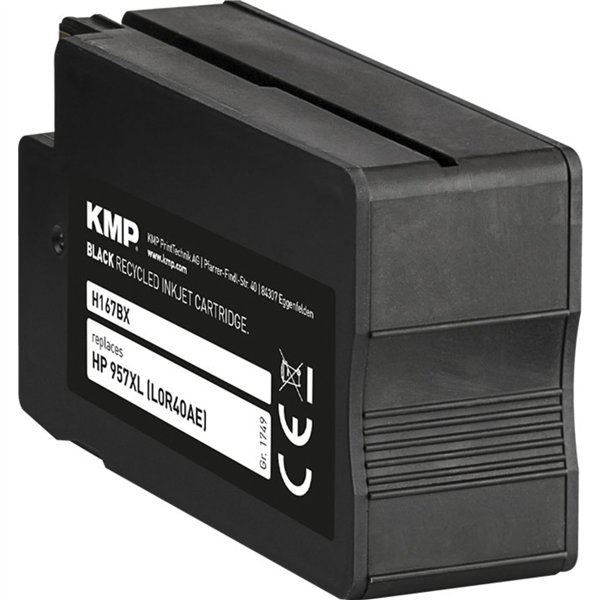 KMP H167BX cartuccia nero compatibil.con HP L0R40AE 957 XL