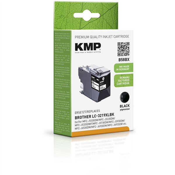 KMP B58BX cartuccia nero comp. con Brother LC-3219XLBK