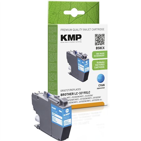 KMP B58CX cartuccia ciano comp. con Brother LC-3219XLC