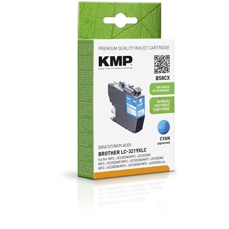 KMP B58CX cartuccia ciano comp. con Brother LC-3219XLC