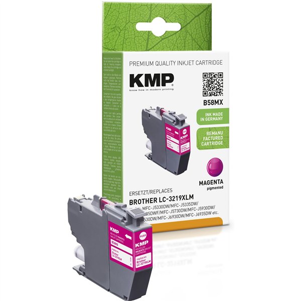 KMP B58MX cartuccia magenta comp. con Brother LC-3219XLM
