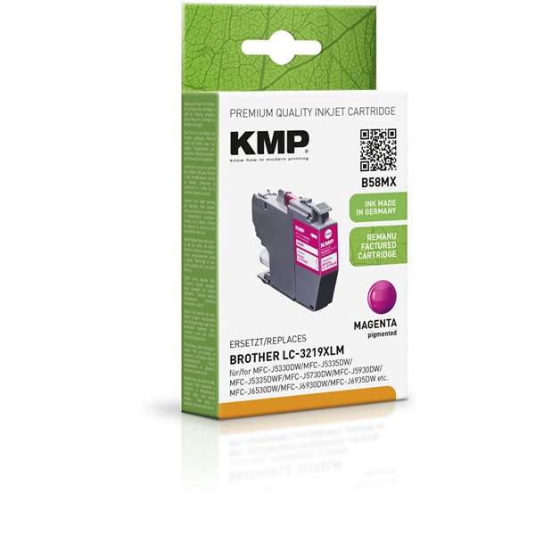 KMP B58MX cartuccia magenta comp. con Brother LC-3219XLM