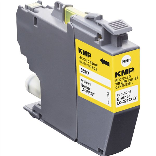 KMP B58YX cartuccia giallo comp. con Brother LC-3219XLY