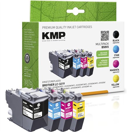 KMP B58VX Promo Pack BK/C/MY/Y comp. con Brother LC-3219VALDR