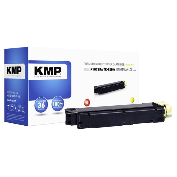 KMP K-T92 cartuccia giallo compatib. con Kyocera TK-5280 Y