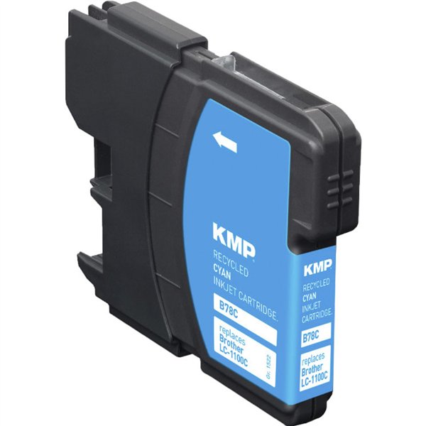 KMP B78C cartuccia ciano compatibile c. Brother LC-1100 C