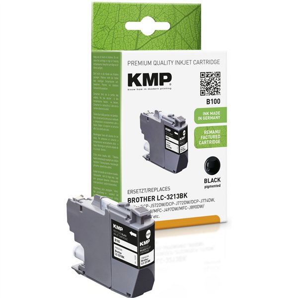 KMP B100 cartuccia nero compatibile c. Brother LC-3213BK