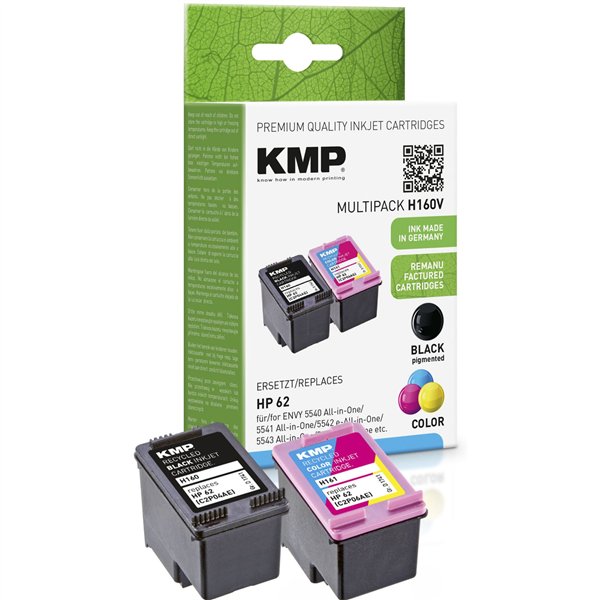 KMP H160V Multipack BK/Color compatibile con HP N9J71AE