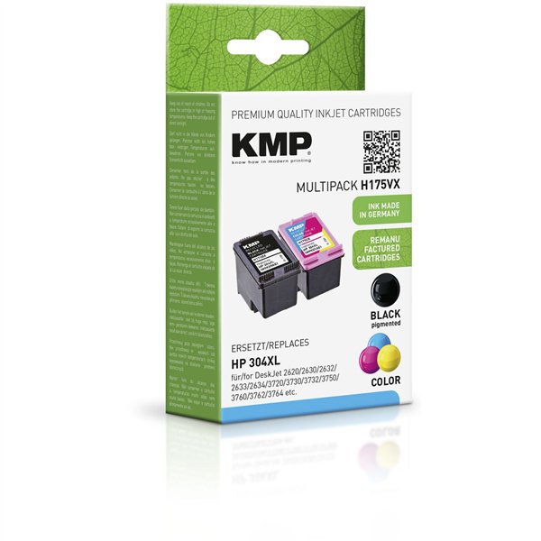 KMP H175VX Promo Pack BK/Color comp. m. HP N9K08AE/N9K07AE