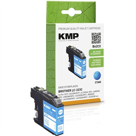 KMP B62CX cartuccia ciano compatibile con Brother LC-223 C