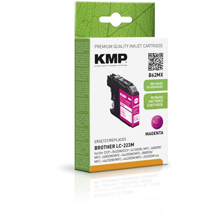KMP B62MX cartuccia magenta compatibile con Brother LC-223 M