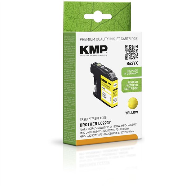 KMP B62YX cartuccia giallo compatibile con Brother LC-223 Y
