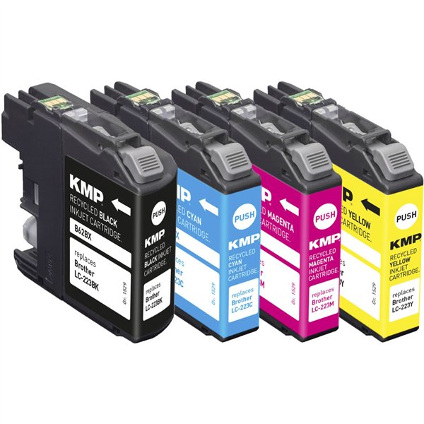 KMP B62VX Multipack compatibile con Brother LC-223 BK/C/M/Y