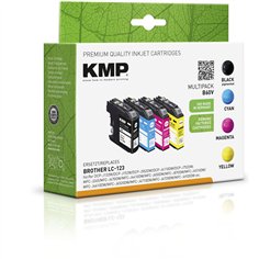 KMP B60V Promo Pack compatibile con LC-123 BK/C/M/Y 2