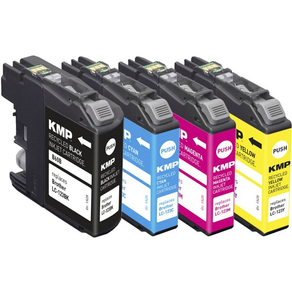 KMP B60V Promo Pack compatibile con LC-123 BK/C/M/Y