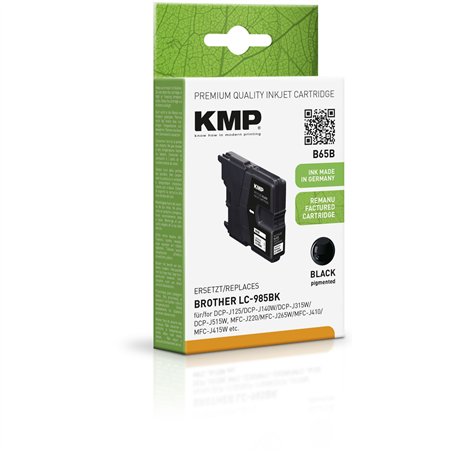KMP B65B cartuccia nero compatib. con Brother LC-985 BK