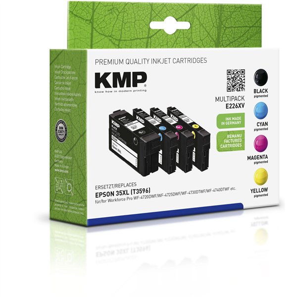 KMP E226XV Multipack BK/C/M/Y compatibile con Epson T 3596 XL