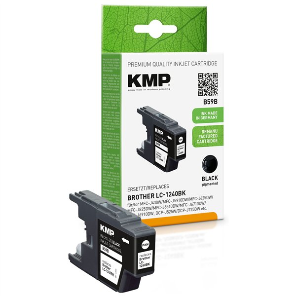 KMP B59B cartuccia nero compatibile c. Brother LC-1240BK