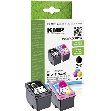KMP H135V Multipack BK/Color compatibile con HP CH 561/562