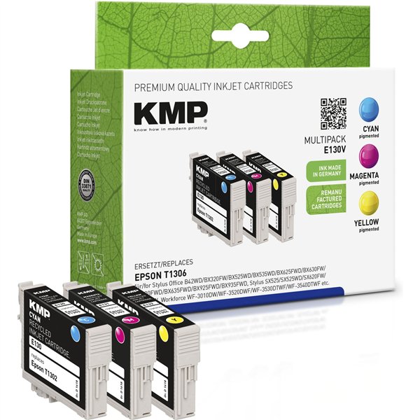 KMP E130V Multi confezione C/M/Y compatibile con Epson T 130