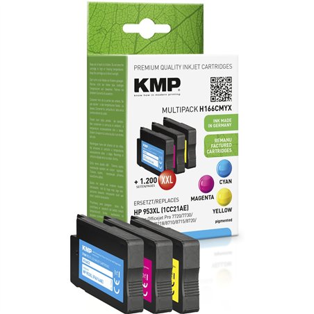 KMP H166CMYX Multipack C/M/Y compatibile con HP 953 XL