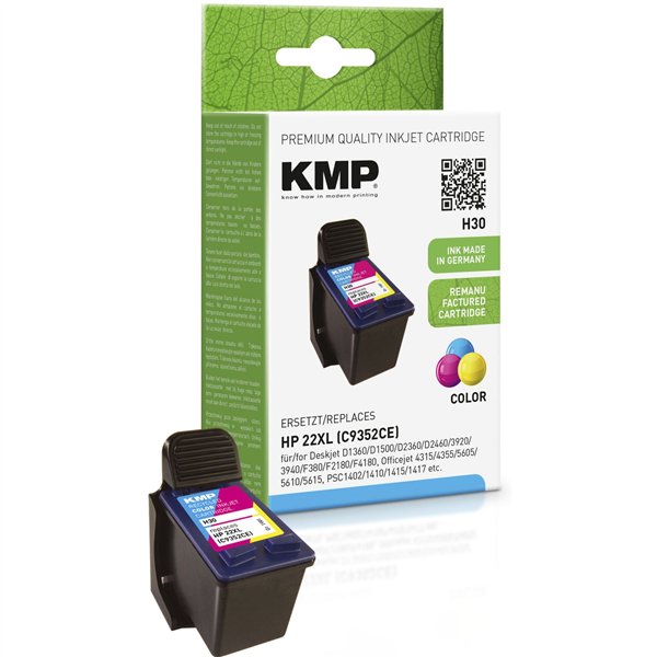 KMP H30 cartuccia     colore compatibile con HP C 9352 AE