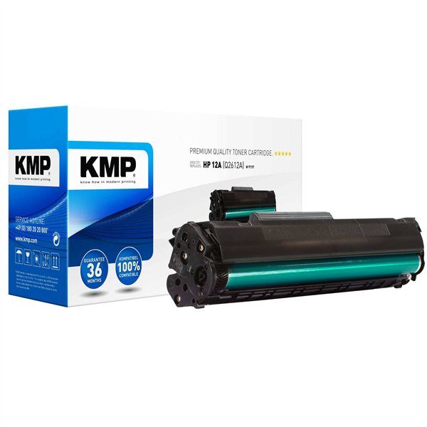 KMP H-T117 cartuccia nero XXL compatibile con HP Q 2612 A