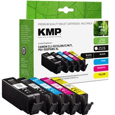 KMP Multi confezione compatibile con Canon PGI-550/CLI-551 XL