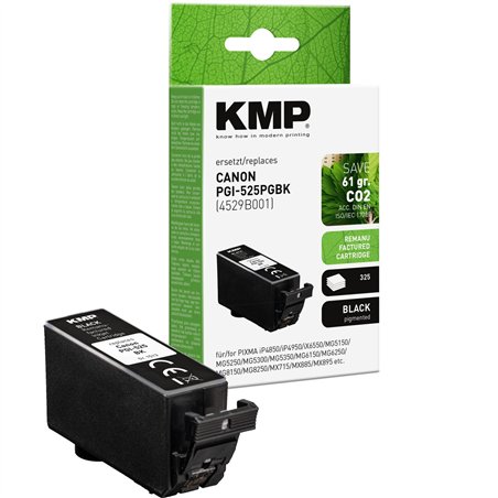KMP cartuccia nero sostituisce Canon PGI-525 PGBK 4529B001