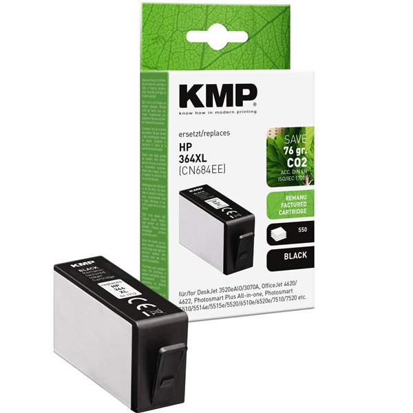 KMP ink cartridge black replaces HP CN 684 EE No. 364 XL
