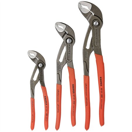 KNIPEX Assortimento cobra 180,250,300 mm 3 pezzi