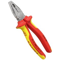 KNIPEX pinza universale cromata isol. 180 mm