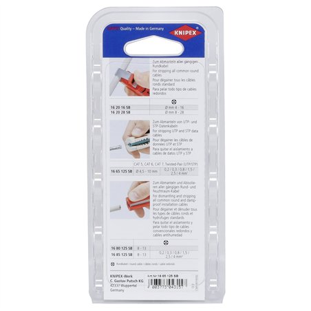 KNIPEX utensile spelacavi per conduttori di dati 125 mm