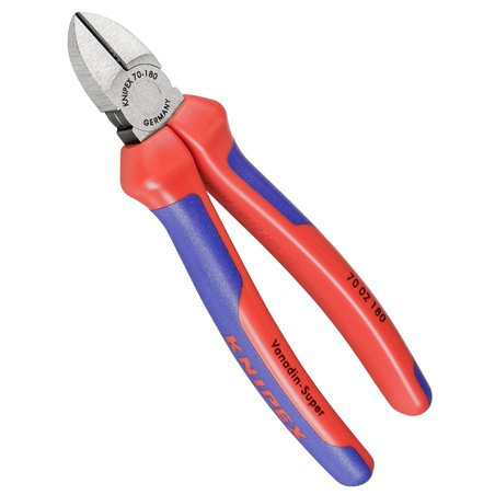 KNIPEX tronchese laterale per meccanica nero lucidato 180 mm