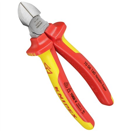KNIPEX tronchese laterale per meccanica cromato 160 mm