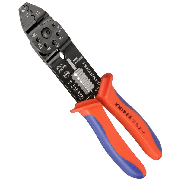 KNIPEX pinza per capicorda brunito 215 mm
