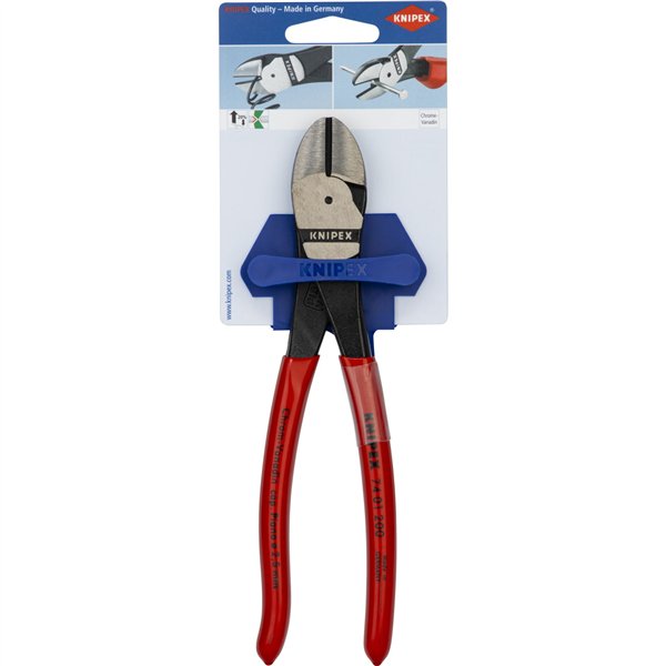 KNIPEX Kraft-Seitenschneider 200 mm, Kunststoff überzogen