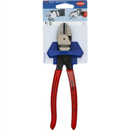 KNIPEX Kraft-Seitenschneider 200 mm, Kunststoff überzogen