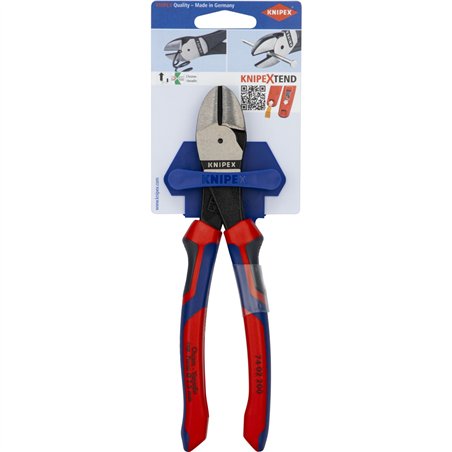 KNIPEX tronchese laterale tipo forte  200 mm, manici comfort
