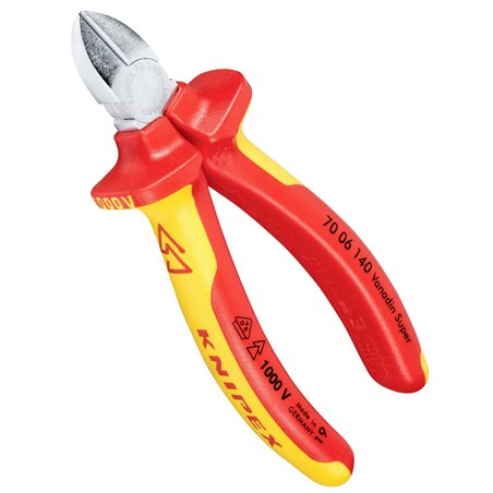 KNIPEX tronchese laterale per meccanica cromato