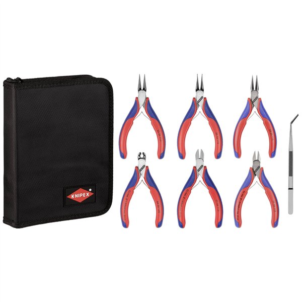 KNIPEX astuccio con pinze per elettronica 7 pezzi