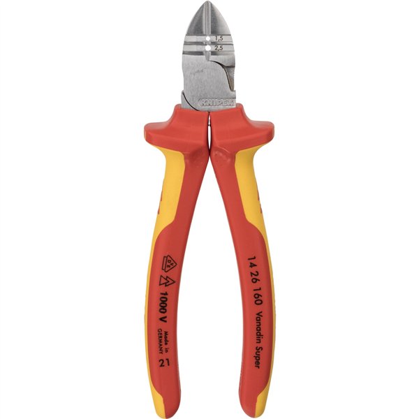 Knipex tronchese laterale con spelacavi