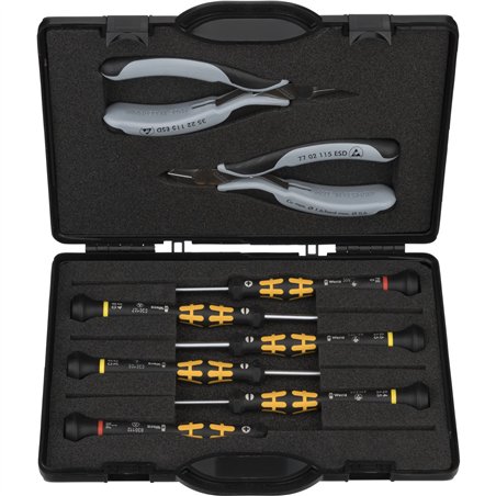 Knipex astuccio con pinze per elettronica ESD