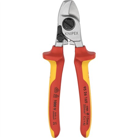 Knipex cesoia per cavi con molla di apertura isolamento